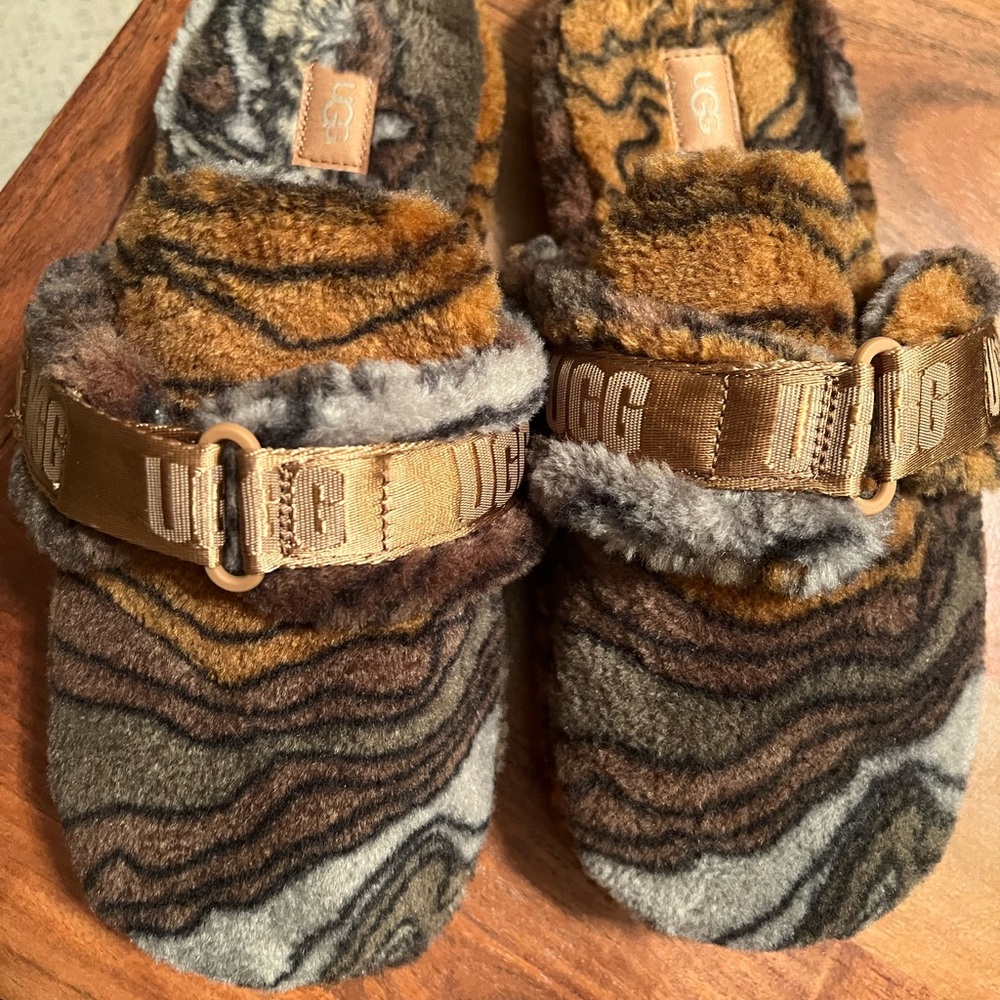 Men’s UGG Furry Slides - Picture 5 of 6